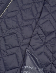 Esprit Collection - Quilted jacket with rib knit collar - quilted jackets - navy - 4