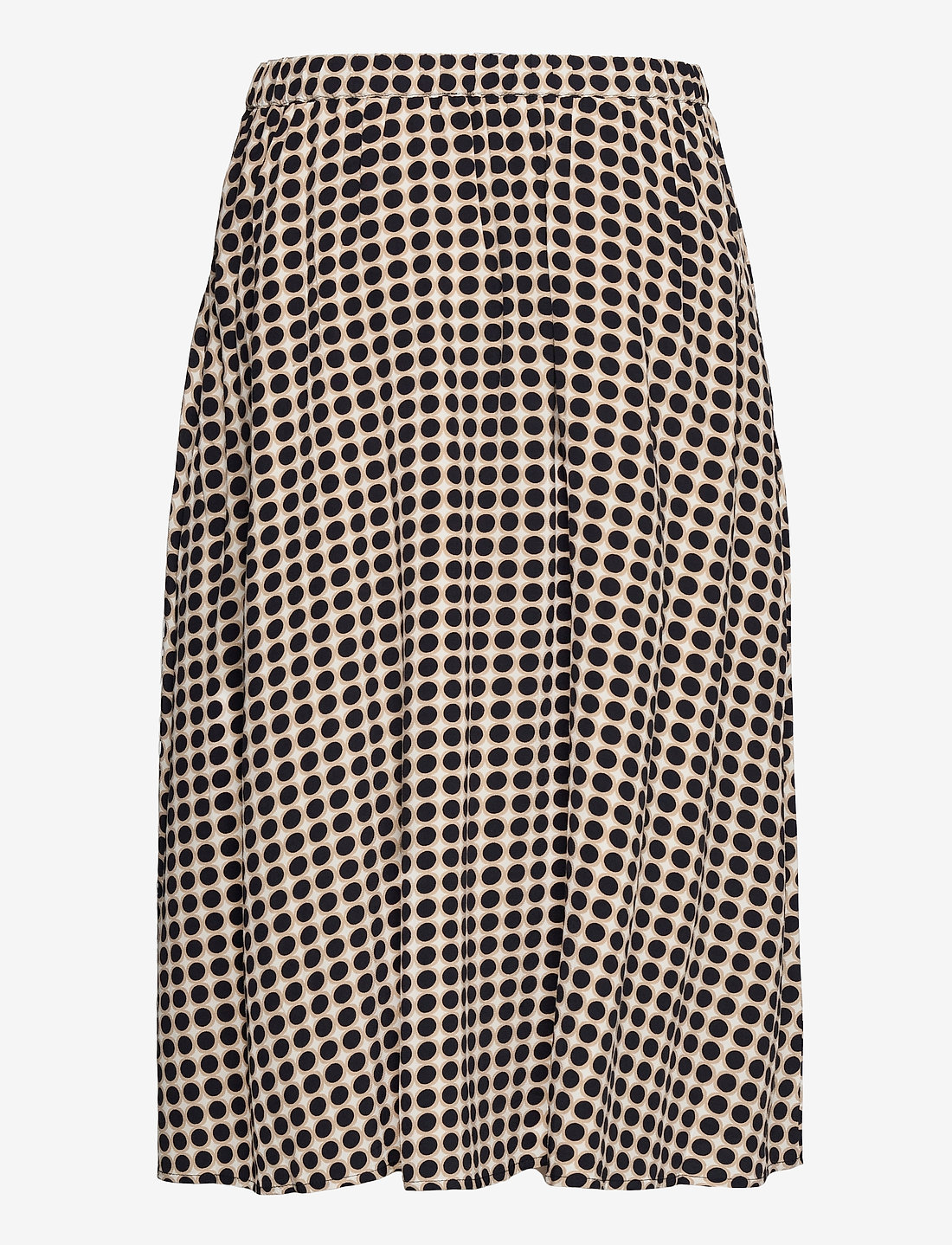 Esprit Collection Midi Skirt With A Graphic Polka Dot Print