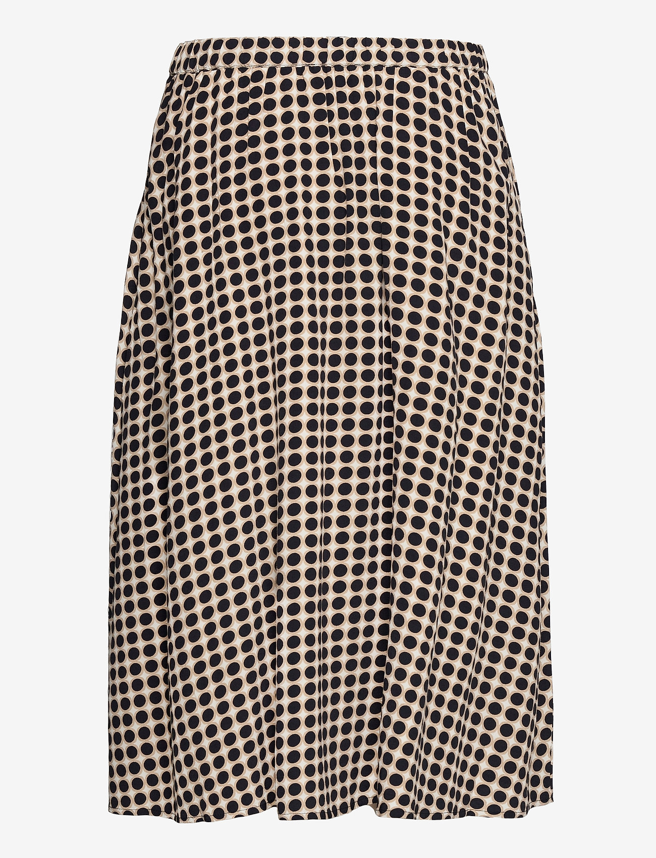 Esprit Collection - Midi skirt with a graphic polka dot print - midi nederdele - navy 4 - 1