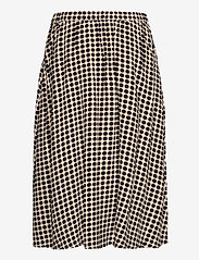 Esprit Collection - Midi skirt with a graphic polka dot print - midi-röcke - navy 4 - 1