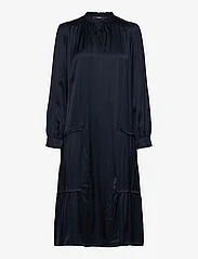 Esprit Collection - Drape midi dress - midi kjoler - navy - 0