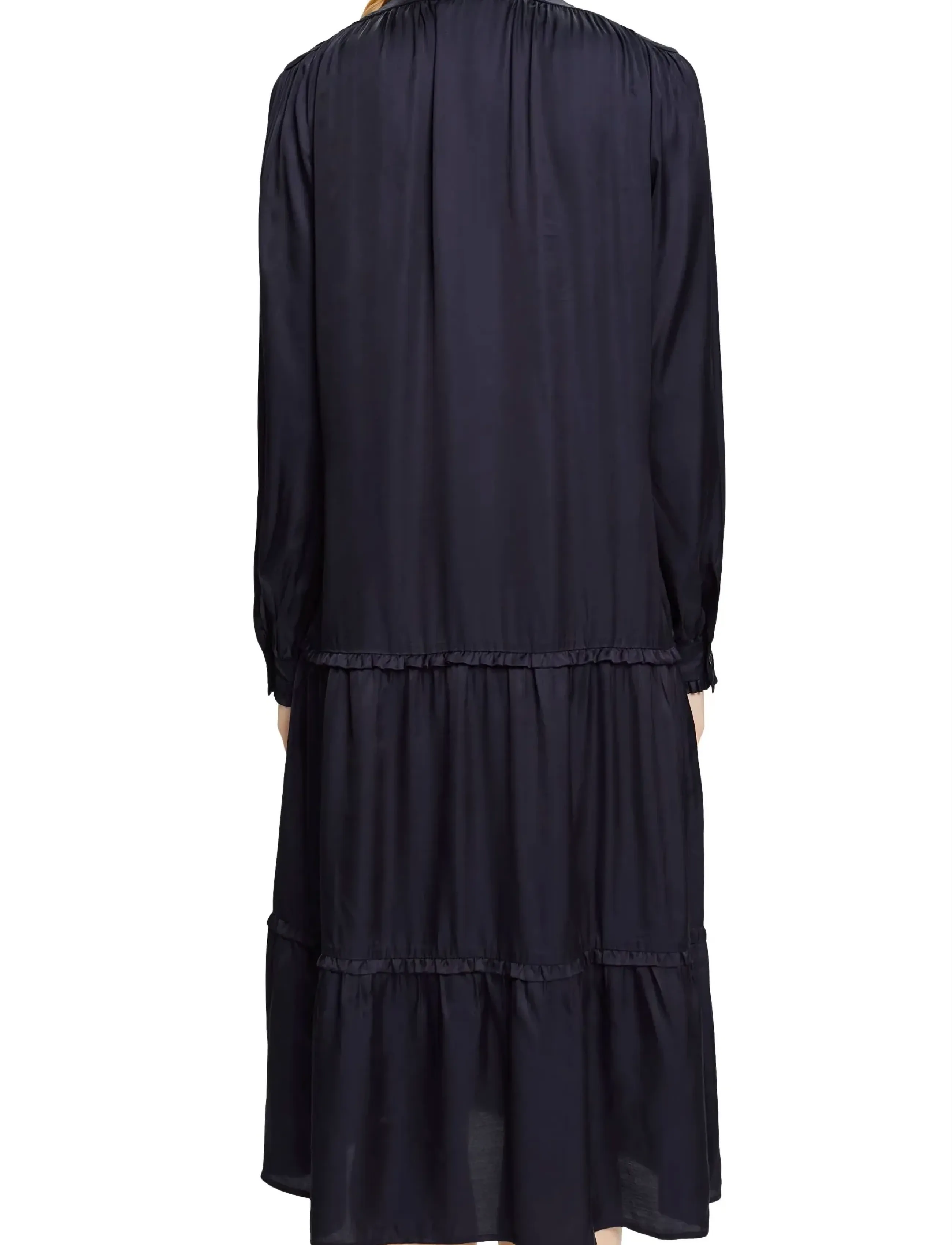 Esprit Collection - Drape midi dress - midikleider - navy - 3