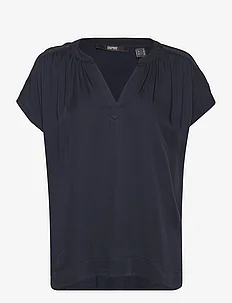 V-necked viscose blouse, Esprit Collection