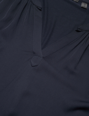 Esprit Collection - V-necked viscose blouse - laveste priser - navy - 2