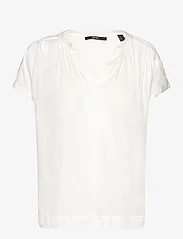 Esprit Collection - V-necked viscose blouse - t-shirts - off white - 0