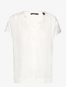 V-necked viscose blouse, Esprit Collection