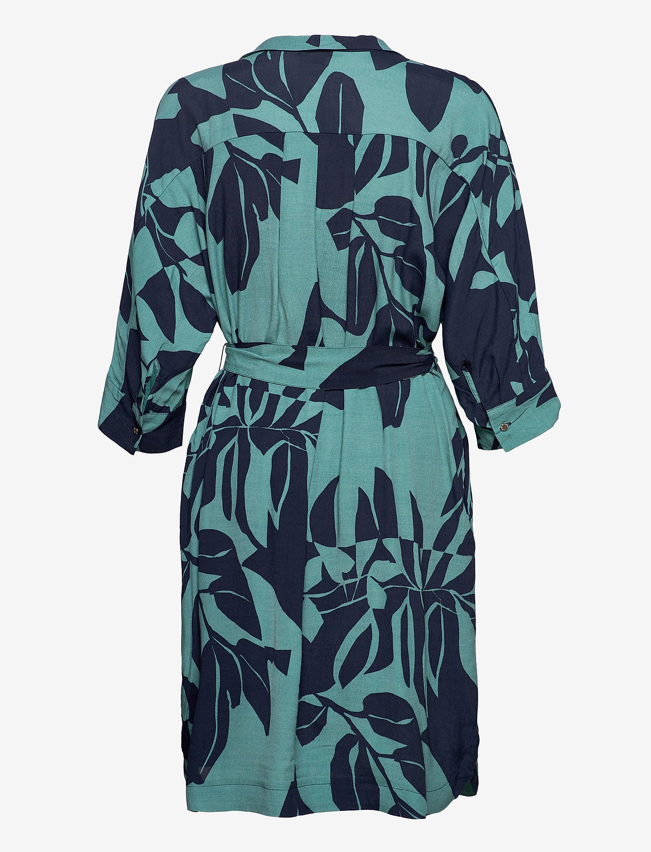 Esprit Collection - Dress with a botanical print and LENZING™ ECOVERO™ - navy 4 - 1