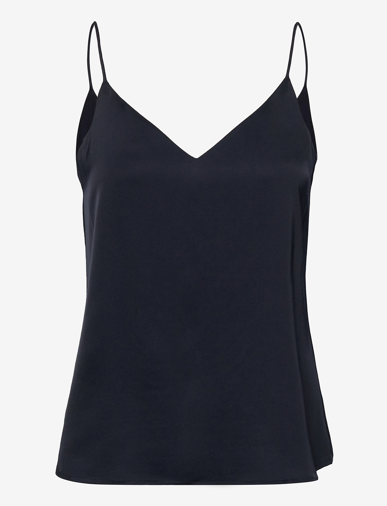 Esprit Collection - Satin top made of LENZING™ ECOVERO™ - navy - 0