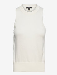 Esprit Collection - Knit top containing LENZING™ ECOVERO™ - sleeveless tops - off white - 0