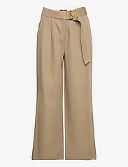 Esprit Collection - Women Pants woven length service - bikses ar platām starām - khaki green - 0