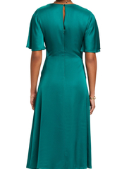 Esprit Collection - Satin midi dress - party wear at outlet prices - emerald green - 2