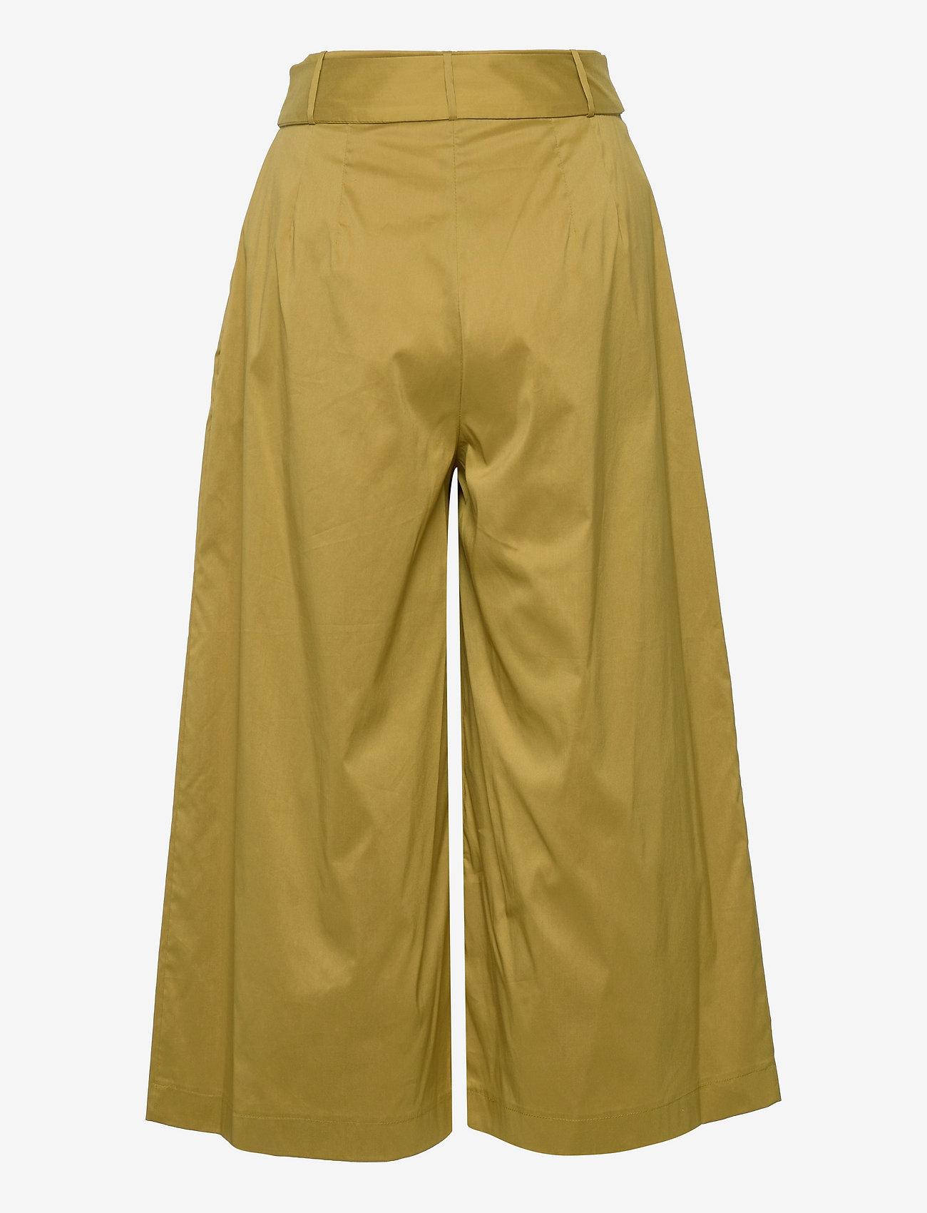 Esprit Collection - Blended cotton culottes with a belt - culottes copy - olive - 1