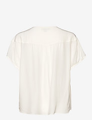 Esprit Collection - Short sleeve blouse with LENZING™ ECOVERO™ - short-sleeved blouses - off white - 1