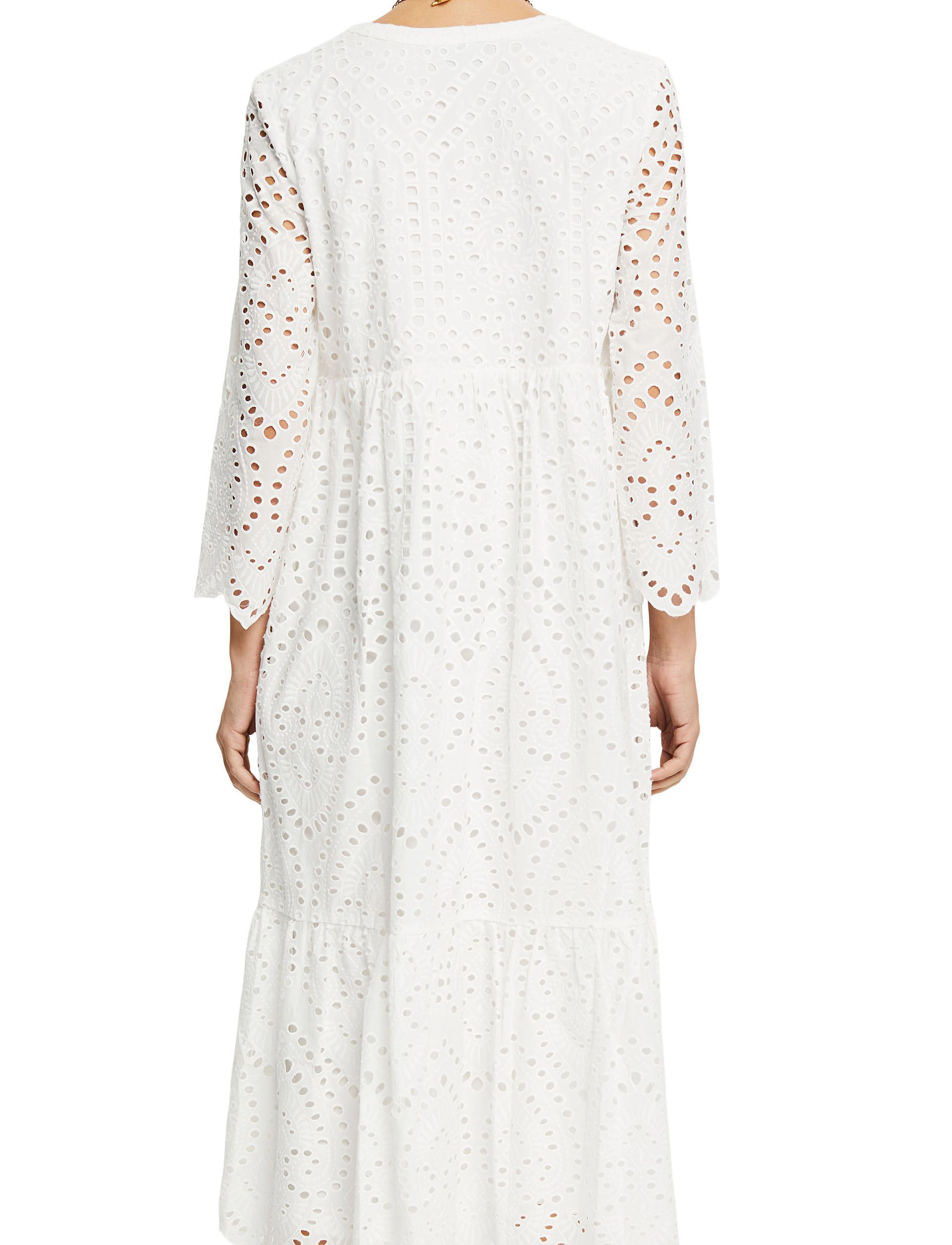 Esprit Collection - Women Dresses light woven midi - white - 3