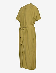 Esprit Collection - Maxi shirt dress with LENZING™ ECOVERO™ - summer dresses - olive - 2