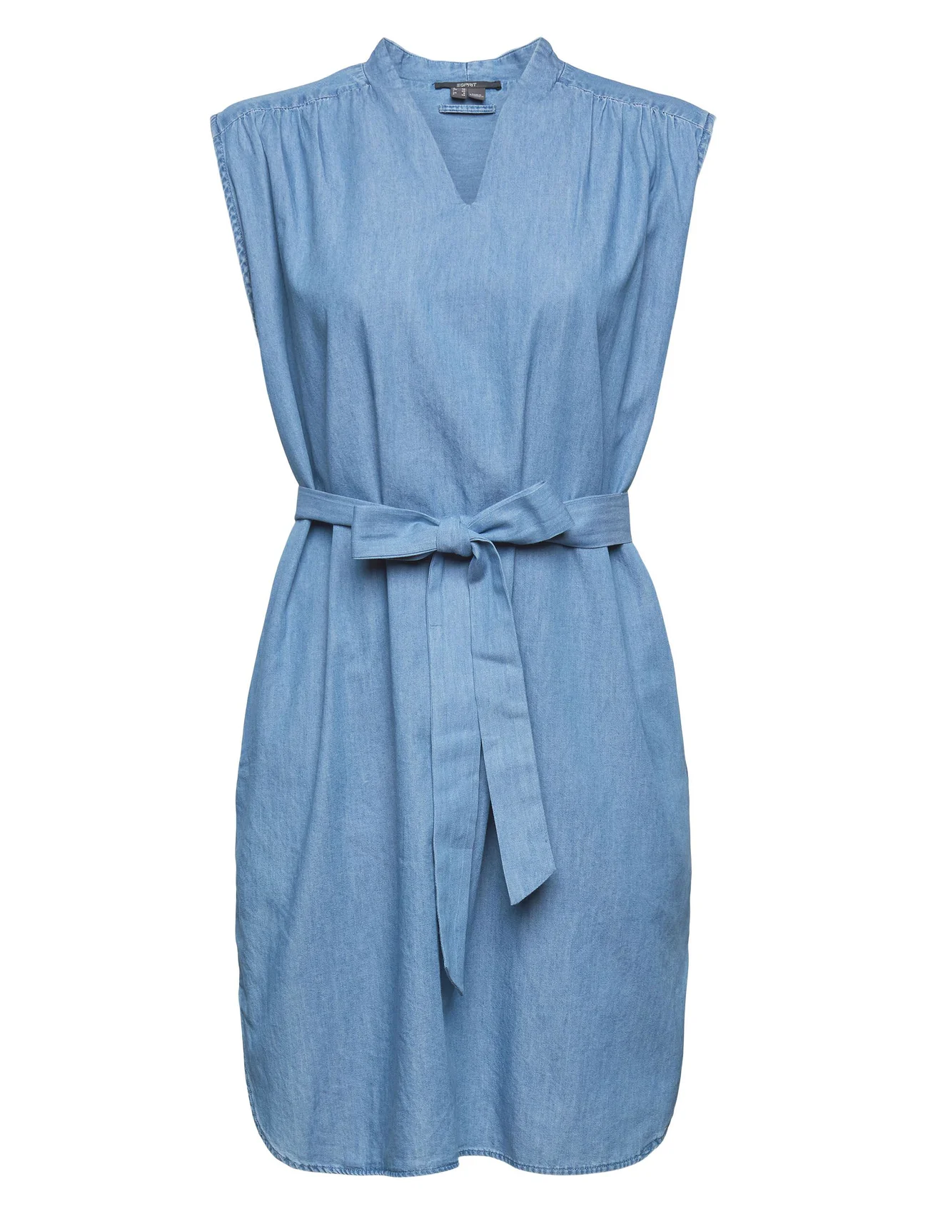 Esprit Collection - Denim-effect dress - skjortklänningar - blue medium wash - 0