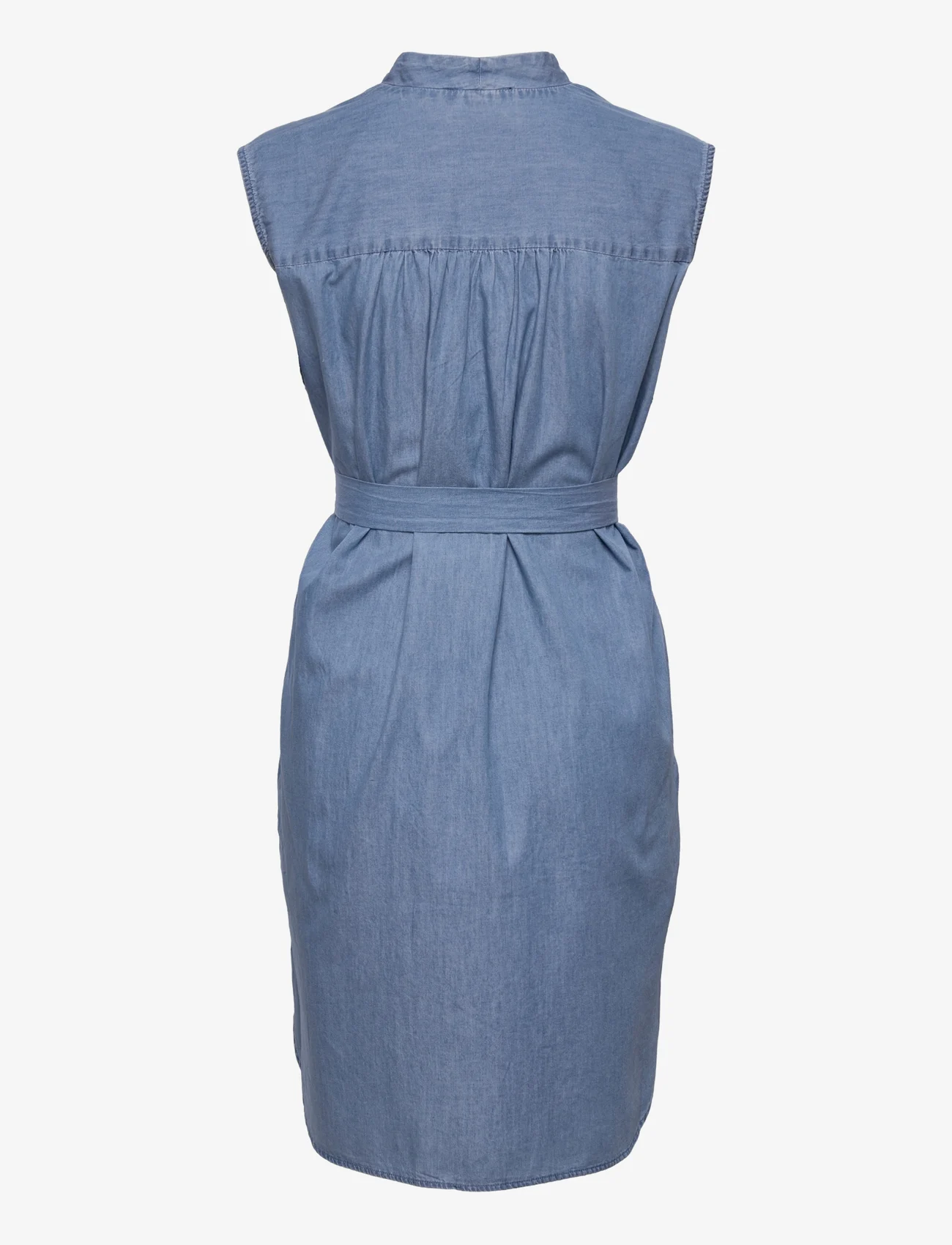 Esprit Collection - Denim-effect dress - skjortekjoler - blue medium wash - 1