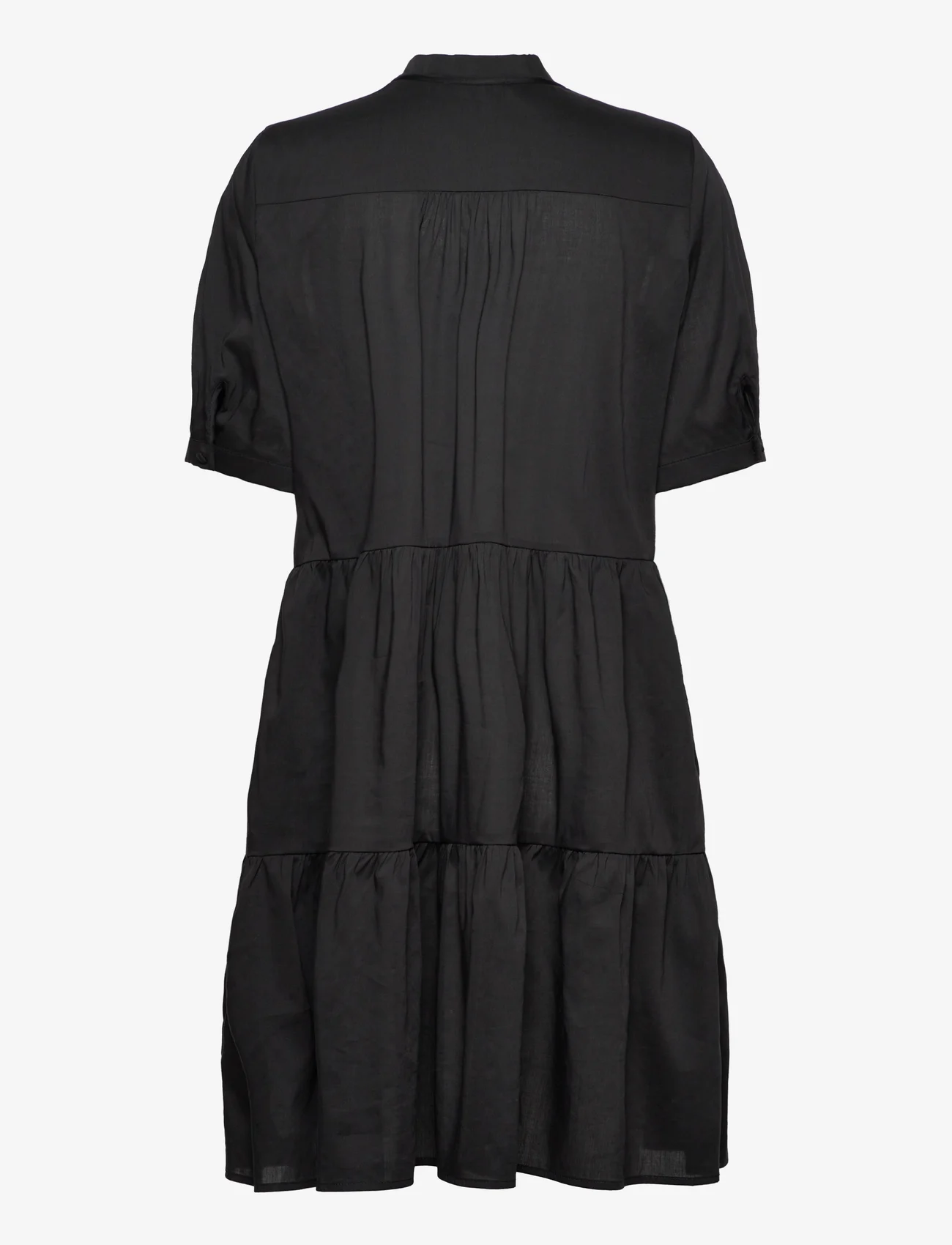 Esprit Collection - Flounced dress with LENZING™ ECOVERO™ - midi kjoler - black - 1