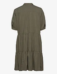 Esprit Collection - Flounced dress with LENZING™ ECOVERO™ - midimekot - khaki green - 1