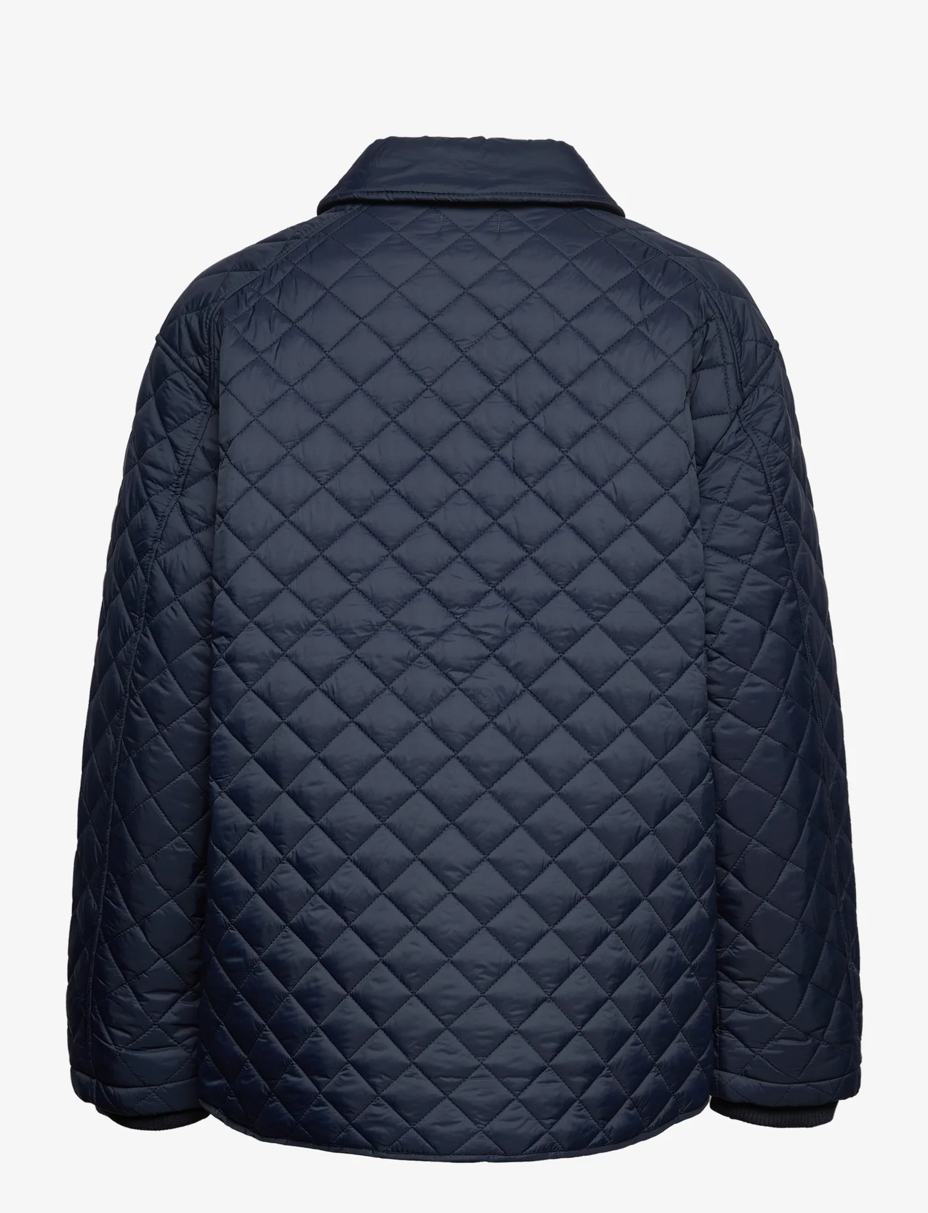 Esprit Collection - Quilted jacket with turn-down collar - quilted jakker - navy - 1