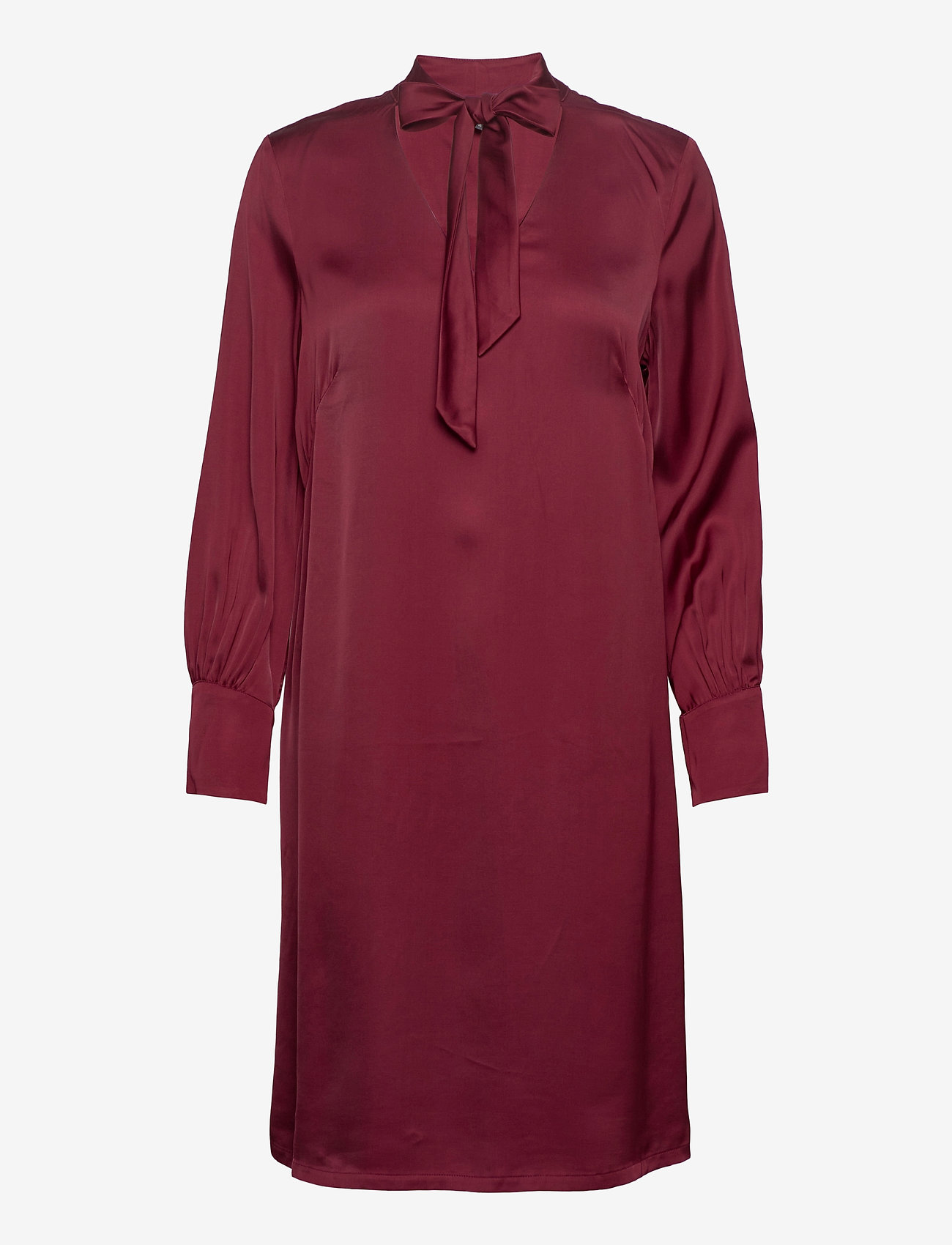 Esprit Collection - Satin dress made of LENZING™ ECOVERO™ - vidutinio ilgio suknelės - bordeaux red - 0