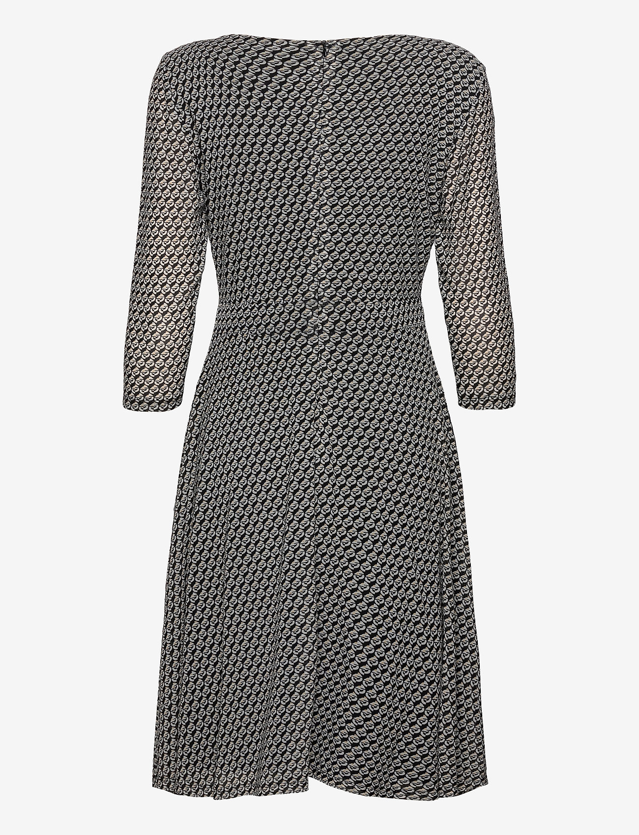 Esprit Collection - Wrap-effect mesh dress - black 3 - 1