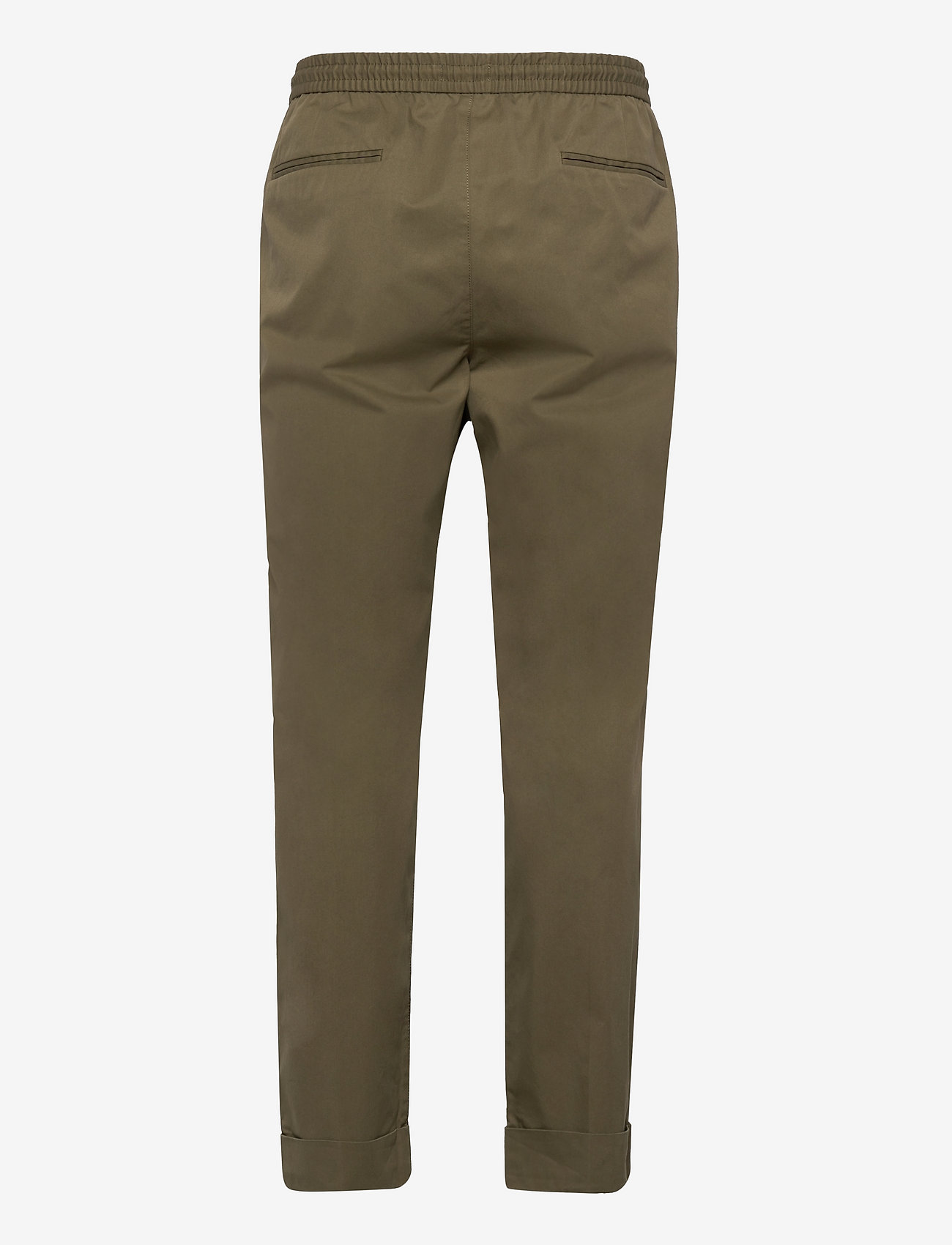 Esprit Collection - Chinos with an elasticated waistband made of blended organic - casual trousers - light khaki - 1