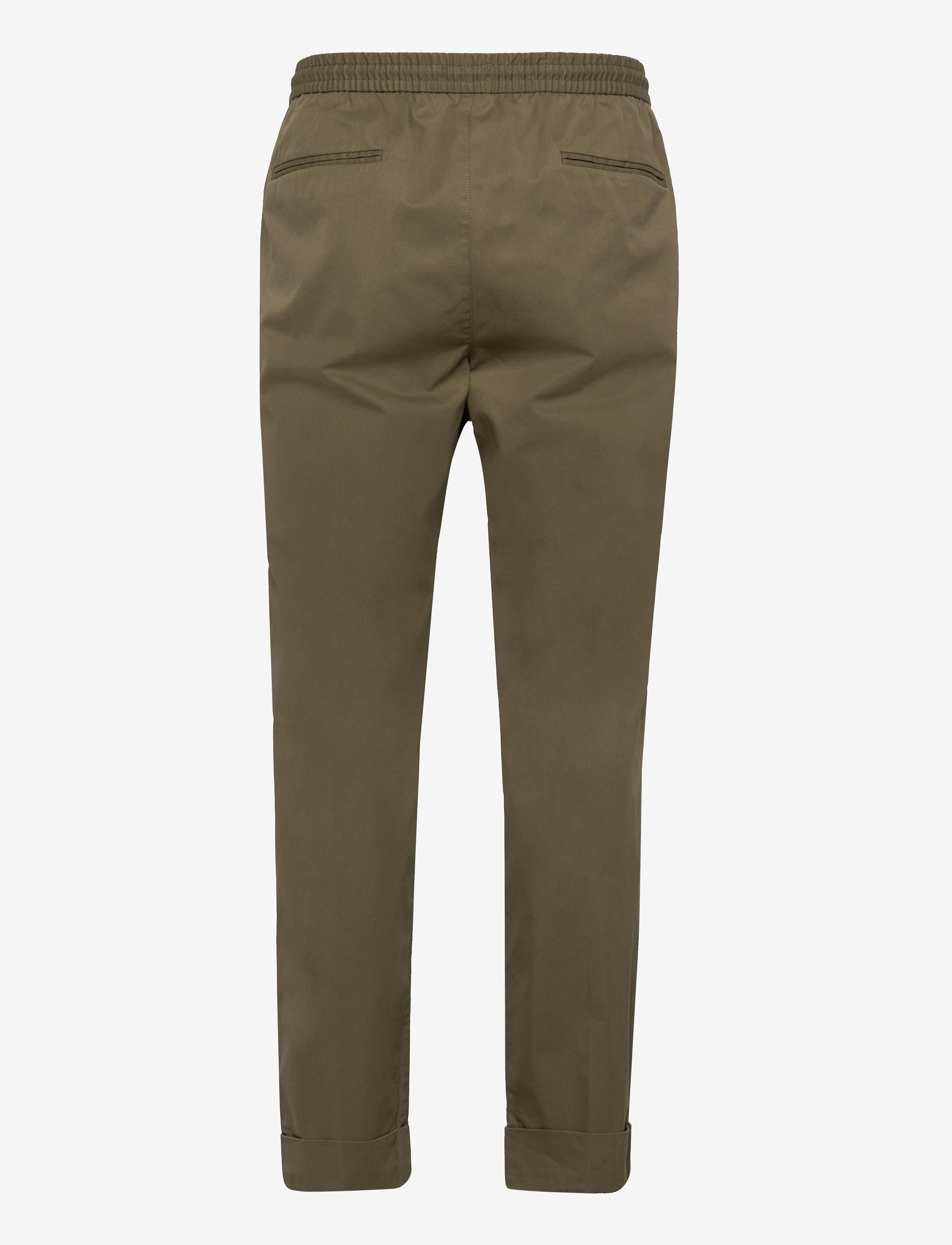 Esprit Collection - Chinos with an elasticated waistband made of blended organic - casual byxor - light khaki - 1