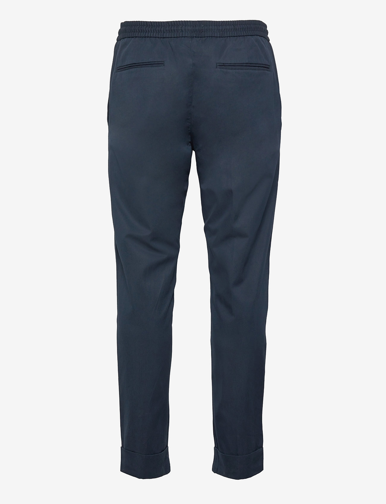 Esprit Collection - Chinos with an elasticated waistband made of blended organic - rennot housut - navy - 1