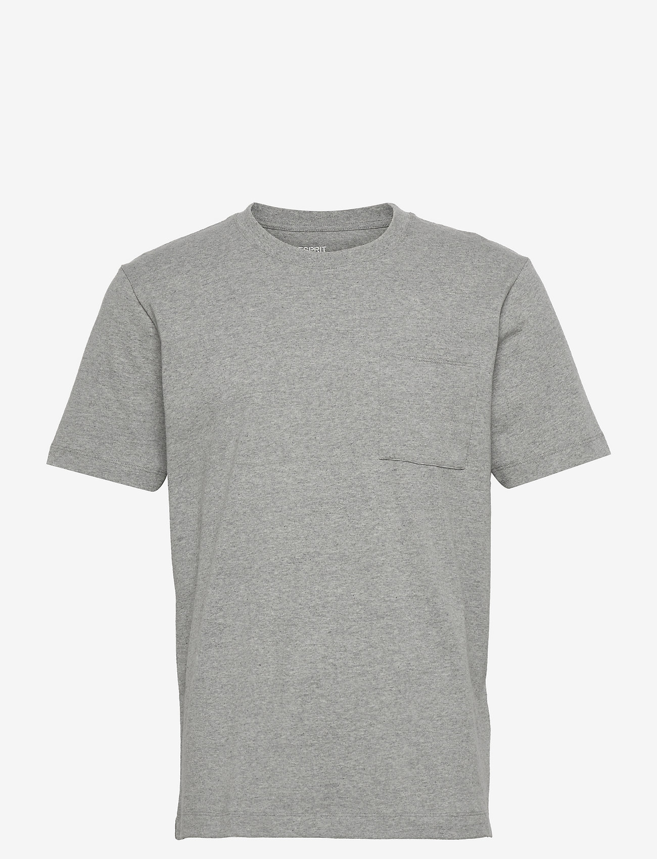 Esprit Collection - Jersey T-shirt with a pocket, organic cotton - mažiausios kainos - medium grey - 0
