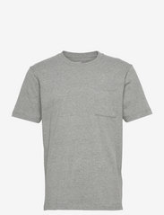 Jersey T-shirt with a pocket, organic cotton - MEDIUM GREY