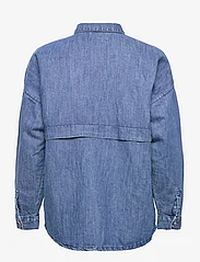 Esprit Collection - With hemp: denim blouse - farkkupaidat - blue medium wash - 1