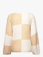Esprit Collection - Alpaca blend: Jumper with a checkerboard pattern - strickmode - cream beige 4 - 1