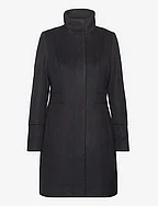 Women Coats woven regular - BLACK
