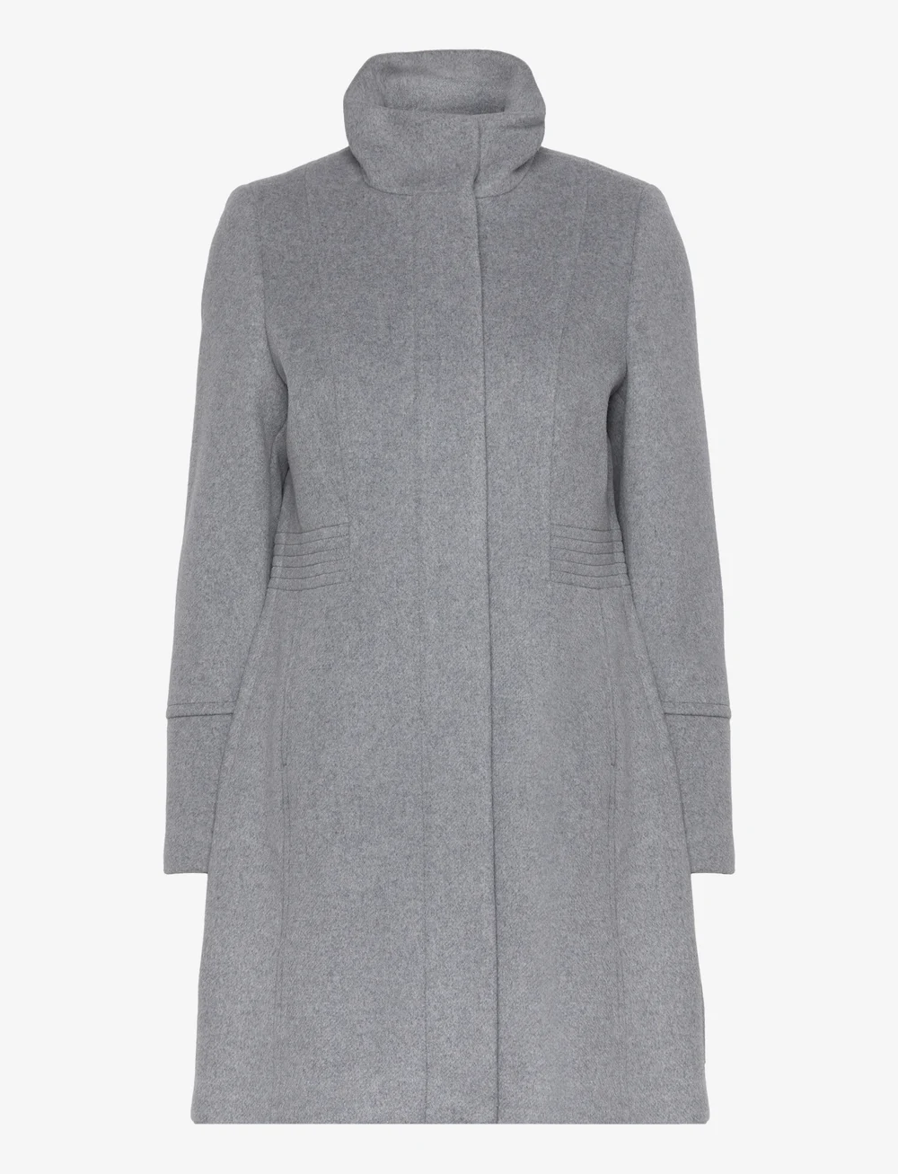 Ladies grey 2025 funnel neck coat