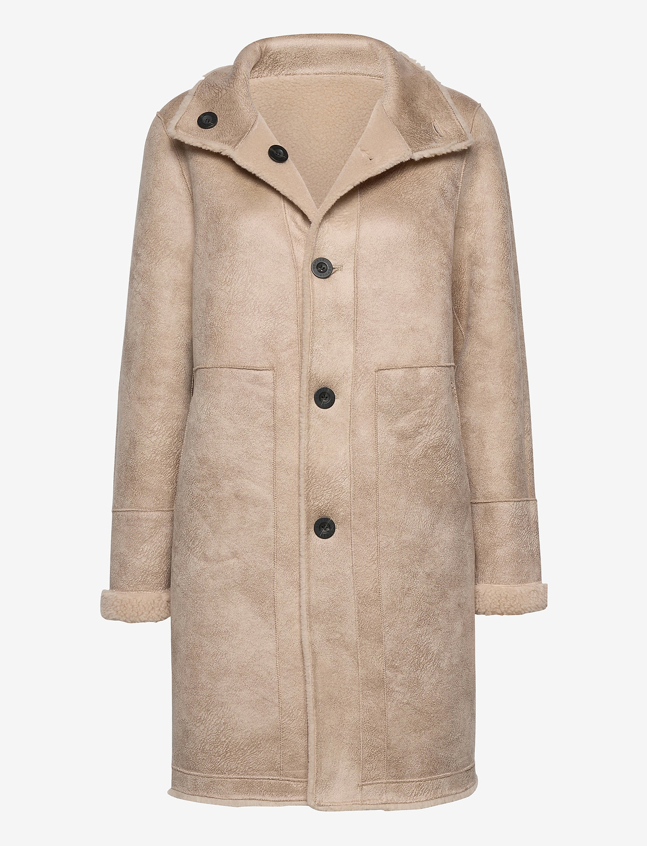 Esprit Collection - Faux shearling coat - sand - 0