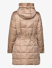 Esprit Collection - Quilted coat with drawstring waist - winter jackets - light taupe - 1