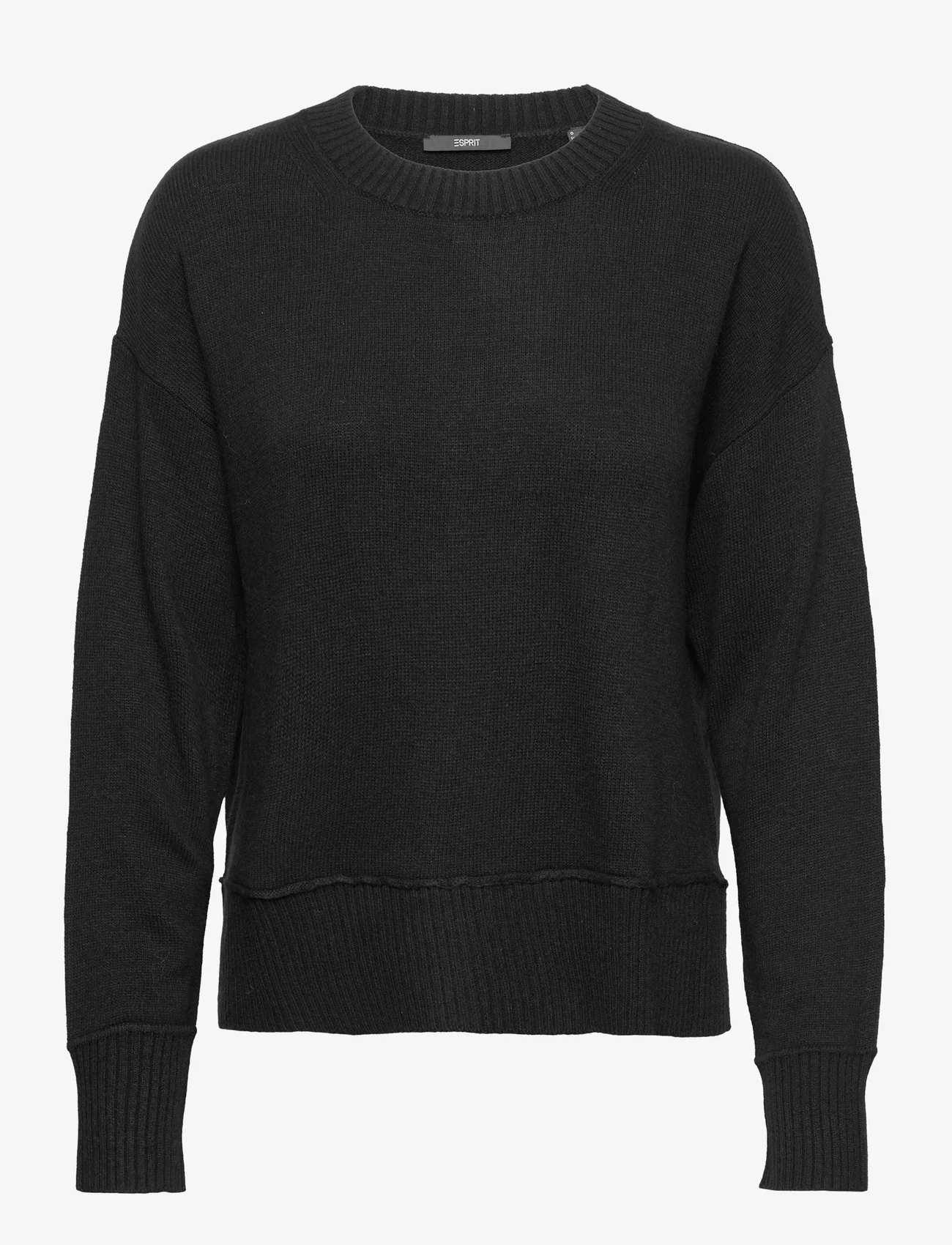 Esprit Collection - Knitted wool blend jumper - neulepuserot - black - 0