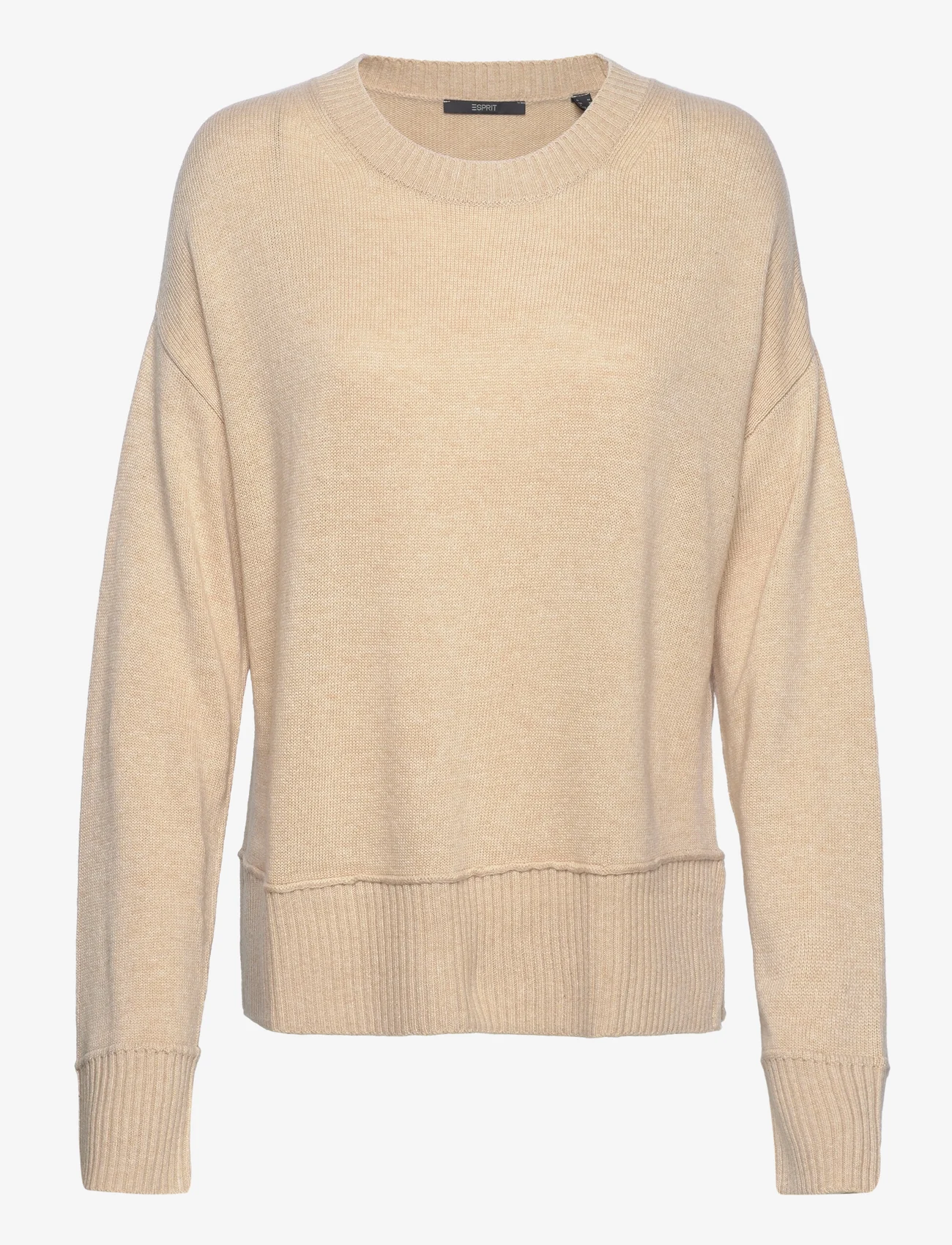 Esprit Collection - Knitted wool blend jumper - jumpers - cream beige 5 - 0
