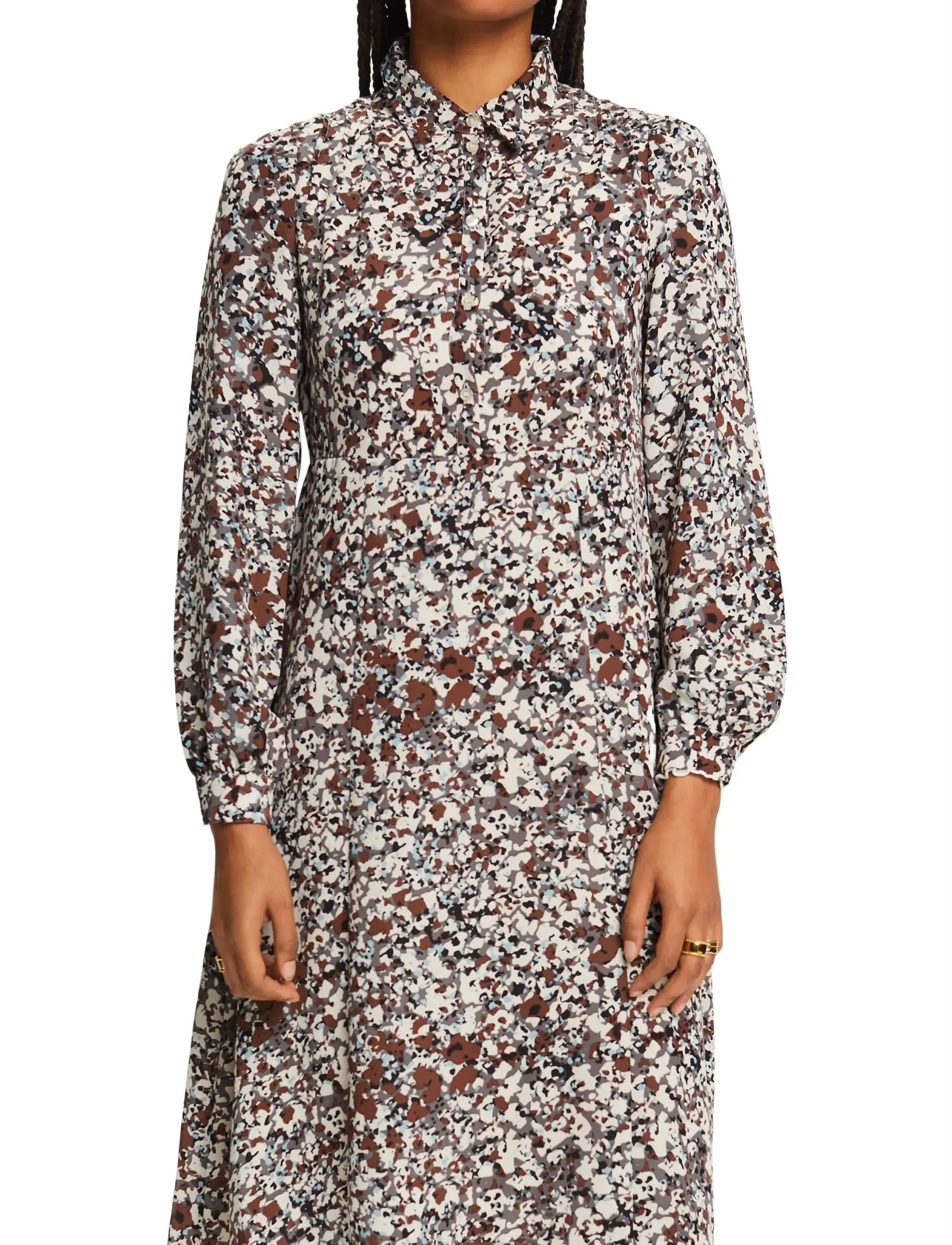 Esprit Collection - Dresses light woven - shirt dresses - brown 4 - 2