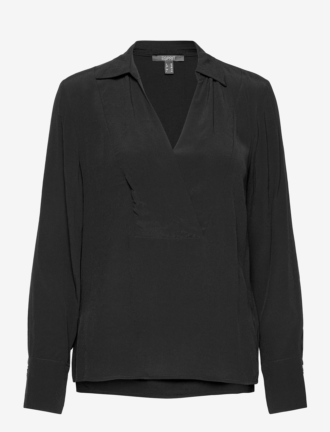 Esprit Collection - Women Blouses woven long sleeve - long-sleeved blouses - black - 0