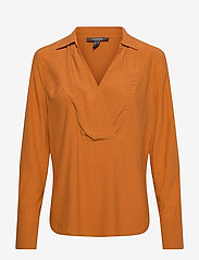 Esprit Collection - Women Blouses woven long sleeve - long-sleeved blouses - rust brown - 0
