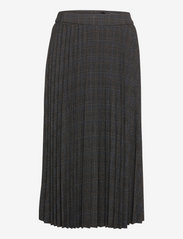 Esprit Collection - Made of recycled material: WINTERCHECK Mix & Match pleated - pleated skirts - anthracite - 0
