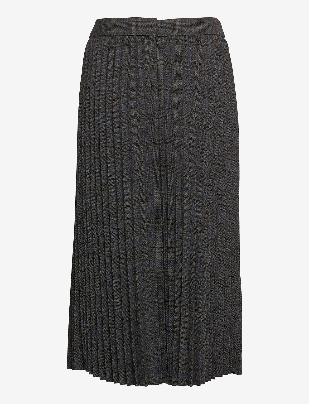 Esprit Collection - Made of recycled material: WINTERCHECK Mix & Match pleated - pleated skirts - anthracite - 1