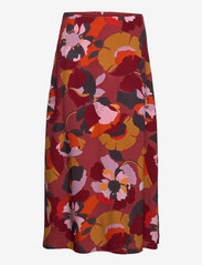 Esprit Collection - Women Skirts light woven midi - midihameet - terracotta 4 - 0
