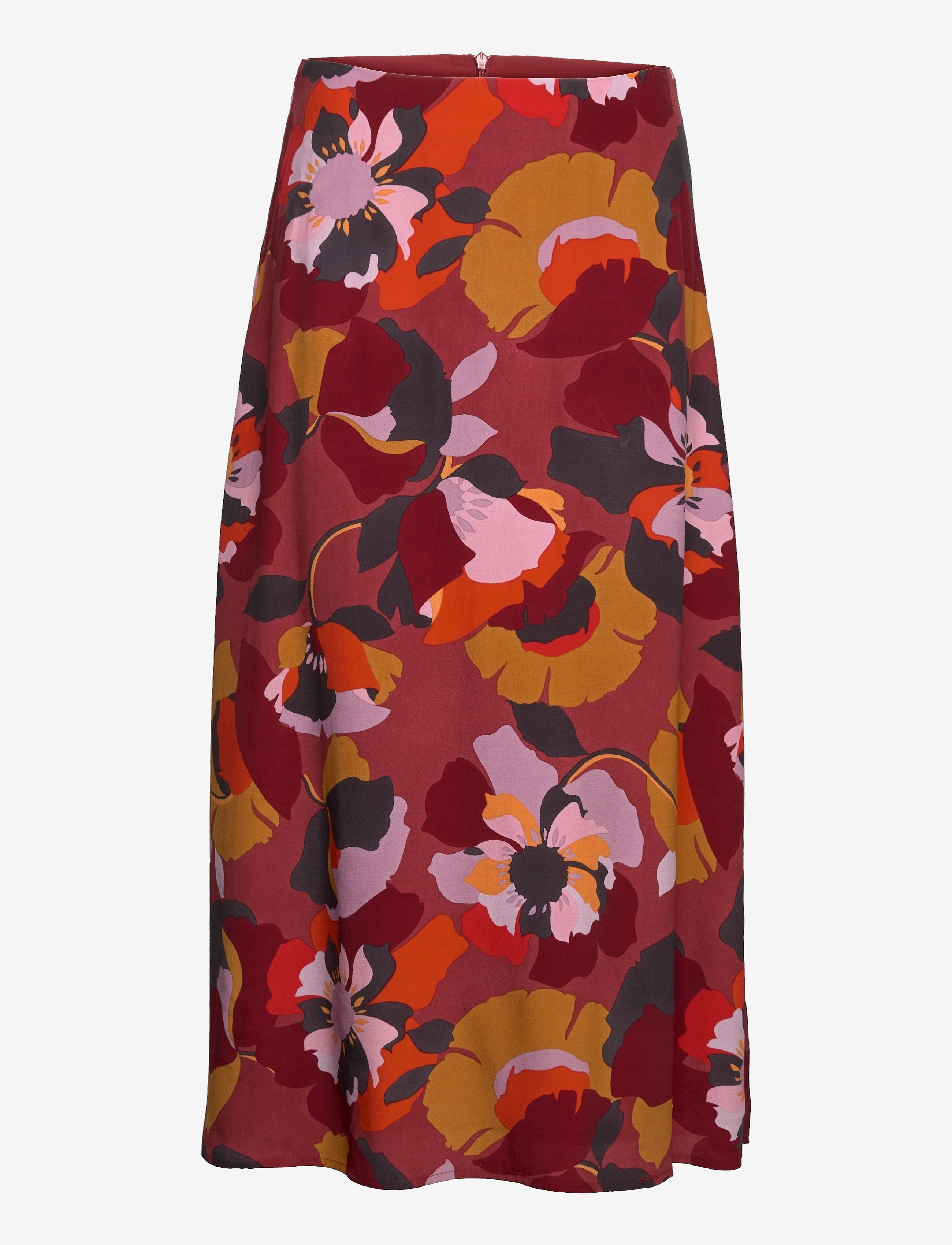Esprit Collection Women Skirts light woven midi - Esprit - TERRACOTTA 4 / multi