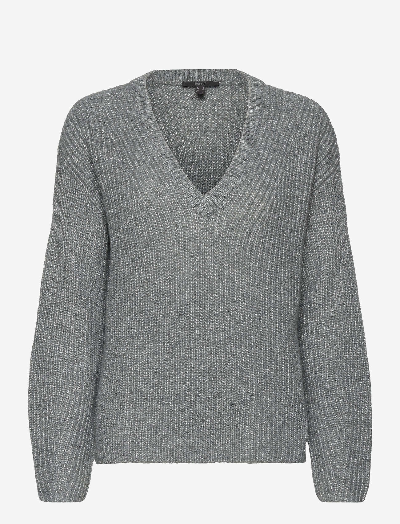 Esprit Collection - Wool blend: glitter yarn detail jumper - tröjor - light grey 4 - 0