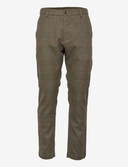 Men Pants woven regular - BROWN GREY 3