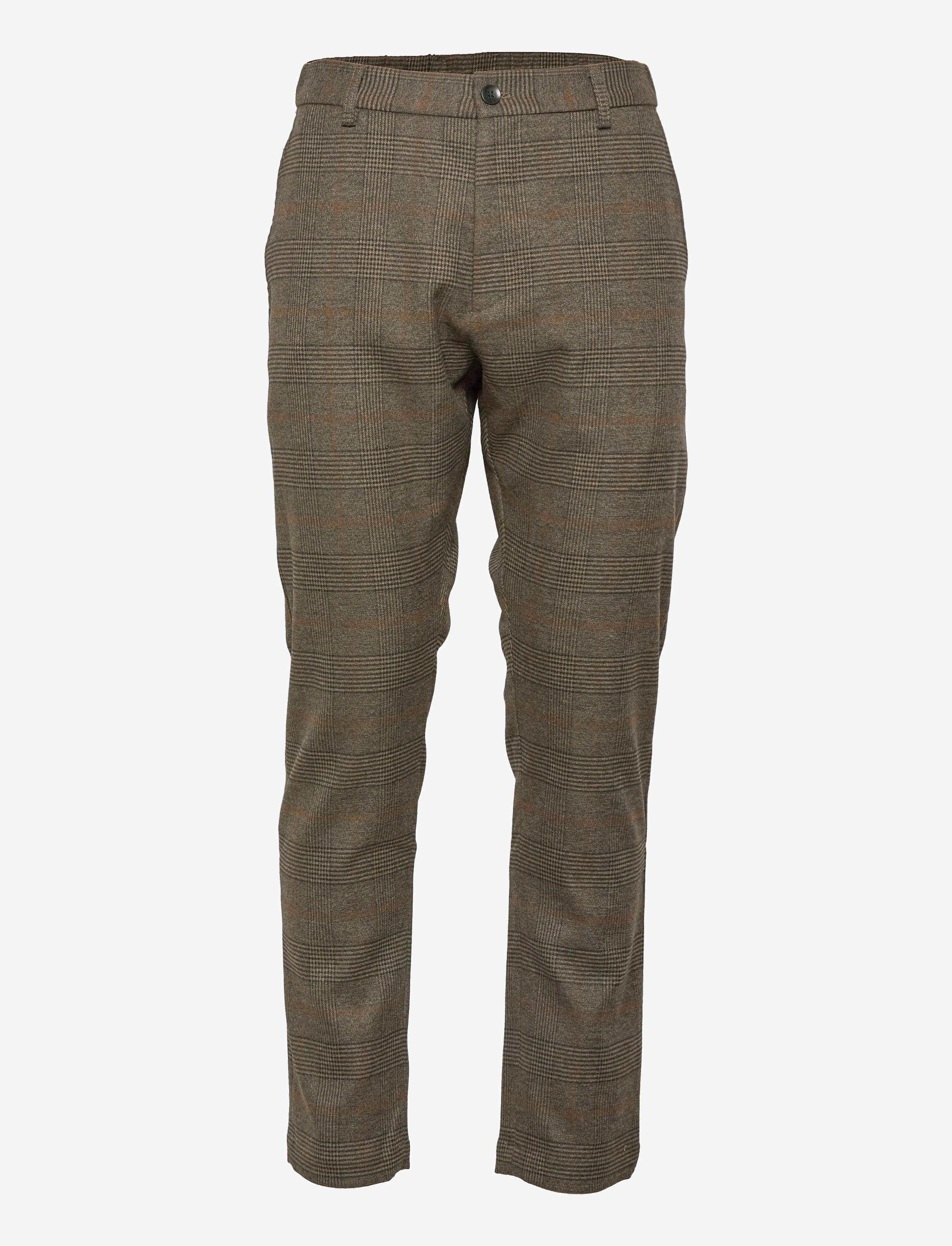 Esprit Collection Men Pants woven regular - Esprit - BROWN GREY 3 / multi