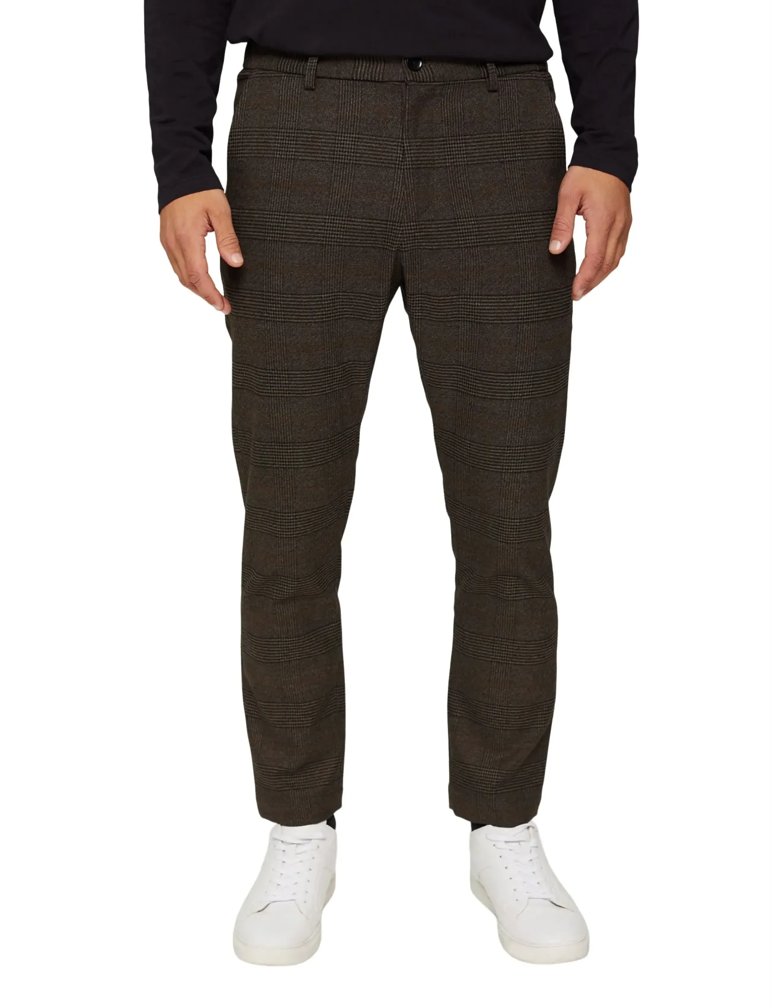 Esprit Collection - Men Pants woven regular - casual - brown grey 3 - 3